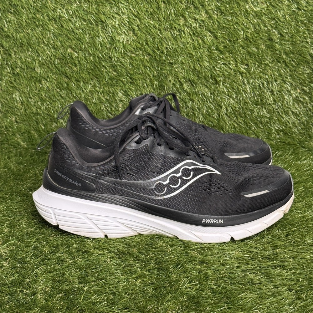 Saucony Guide 16 Mens Size 14 W Black White Running Shoes Sneakers S20810-100